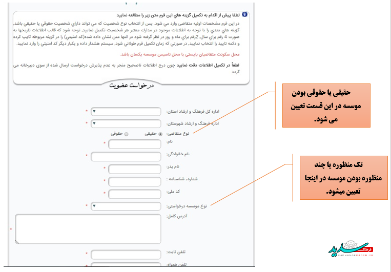 نحوه ثبت و دریافت مجوز موسسه فرهنگی هنری نحوه ثبت و دریافت مجوز موسسه فرهنگی هنری