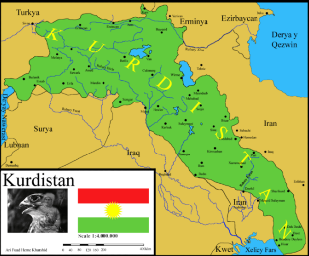 نقشه‌های القائی و قومیت کرد