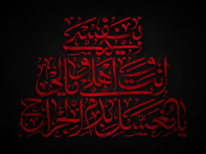 بنفسی انت اهلی و مالی یا مغسل بدم الجراح
